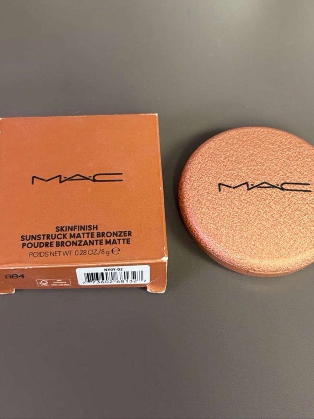 MAC Tester Skinfinish Sunstruck Matte Bronzer .28oz Matte Medium Golden